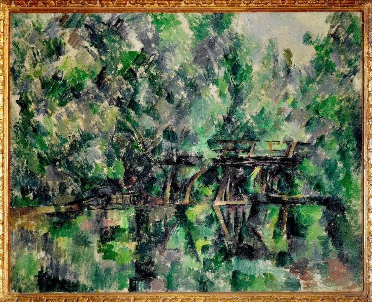 The Bridge over the Pond by Paul Cézanne