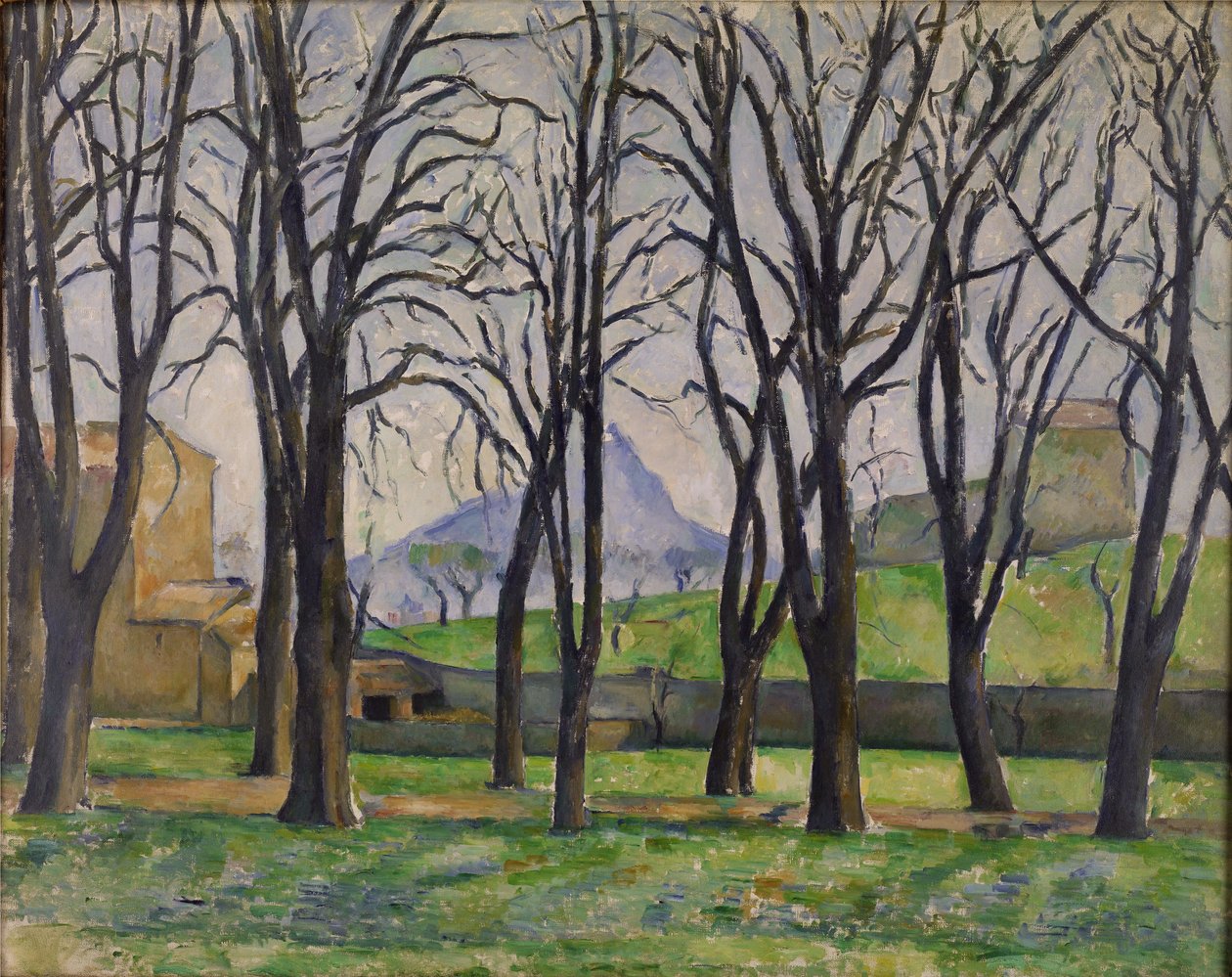 The Chestnut Trees at Jas de Bouffan in Winter by Paul Cézanne
