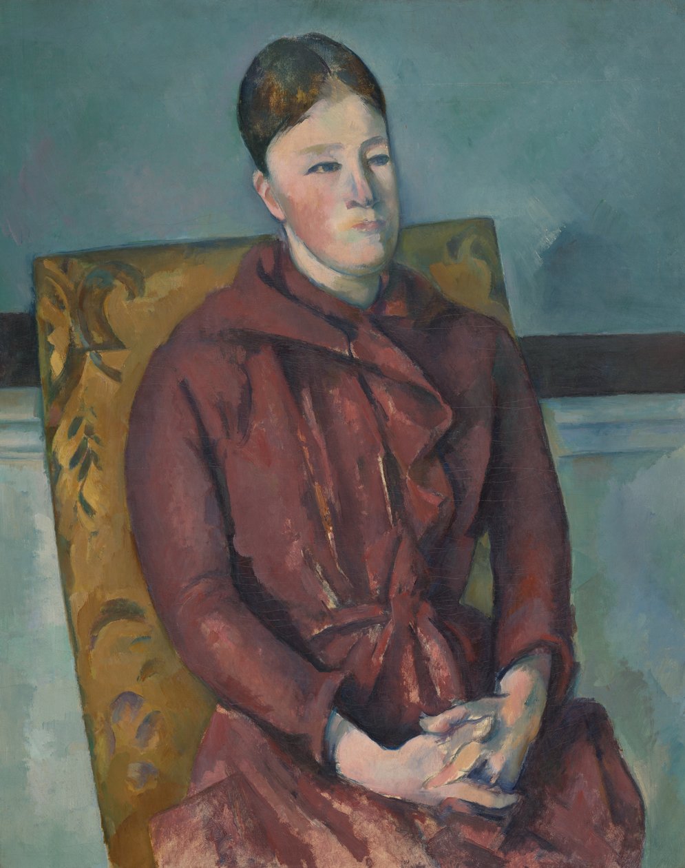 Madame Cezanne in a Yellow Chair by Paul Cézanne