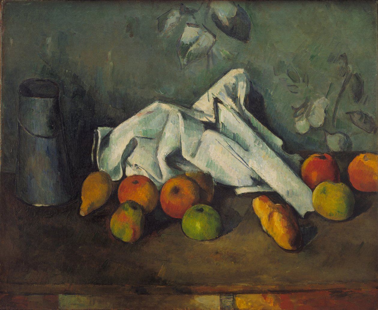 Milk Can and Apples, 1879-1880 by Paul Cézanne