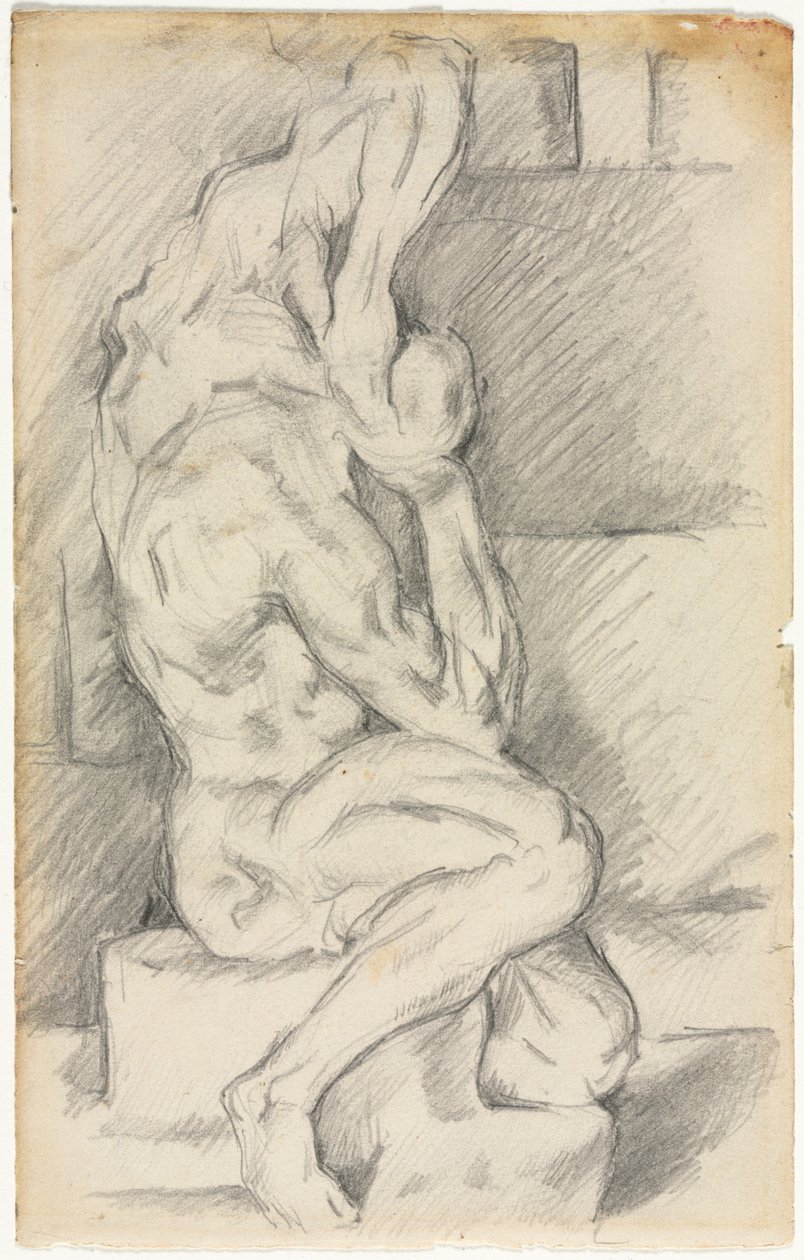 Sketch of Anatomical Sculpture (recto) Sketch of Madame Cézanne (verso) by Paul Cézanne