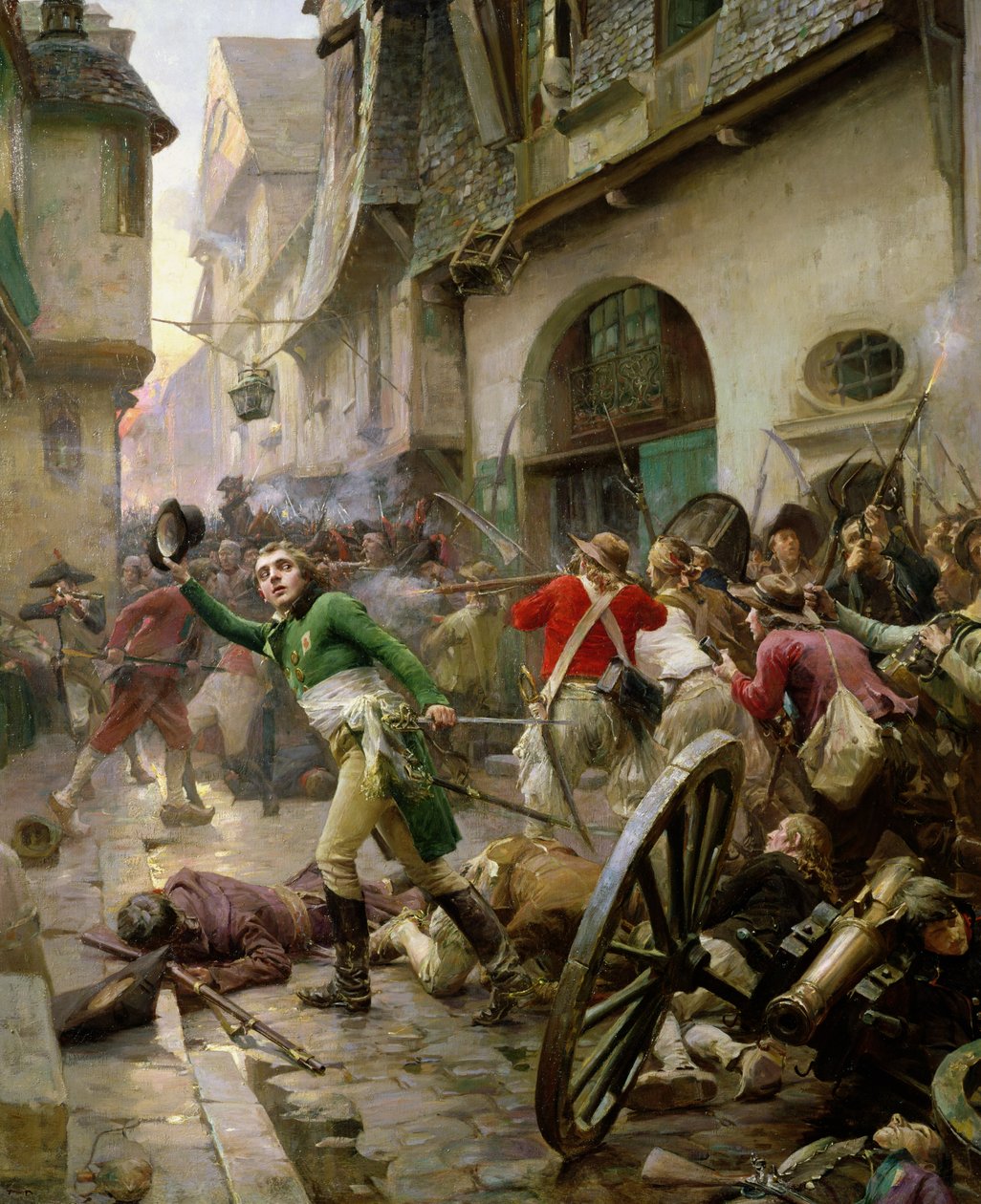 Henri de La Rochejaquelein at the Battle of Cholet, 17th October 1793 by Paul Émile Boutigny