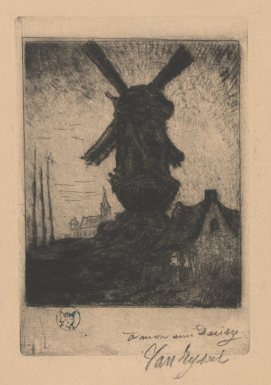 North Windmill in the Creuse Valley by Paul Ferdinand Gachet
