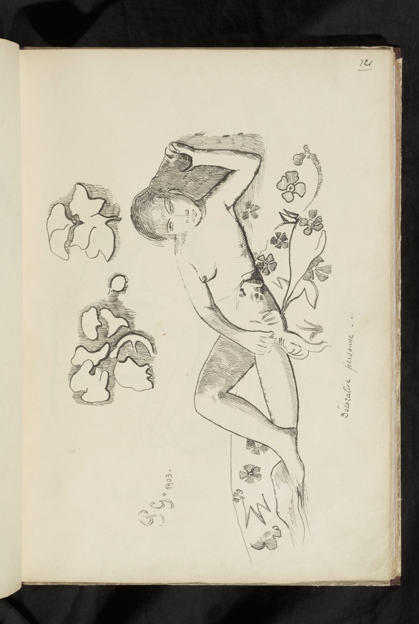 Before and After - Decorative Person by Paul Gauguin
