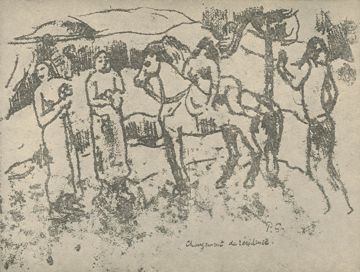 Change of Residence by Paul Gauguin