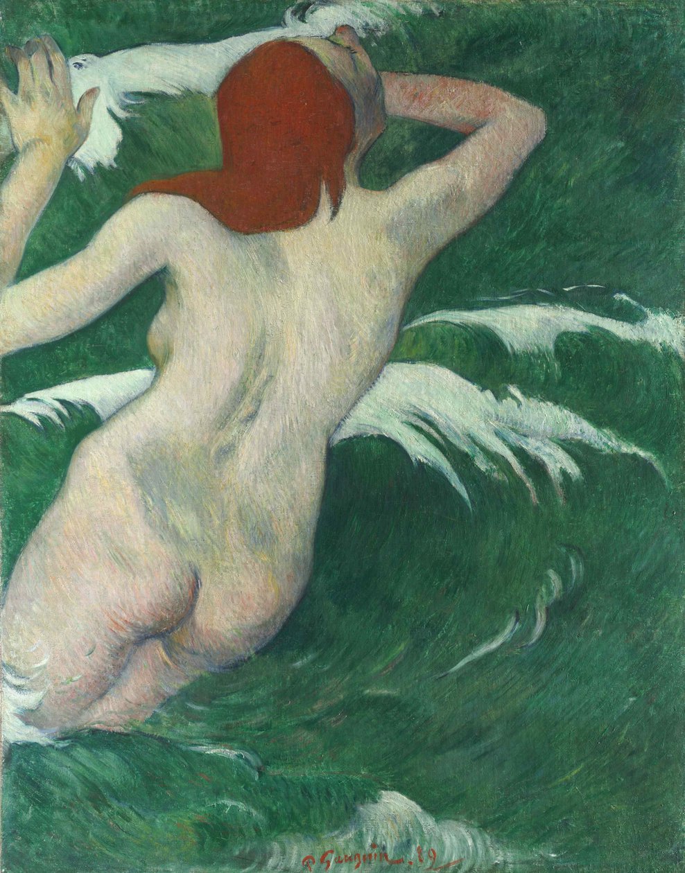 In the Waves or Undine by Paul Gauguin