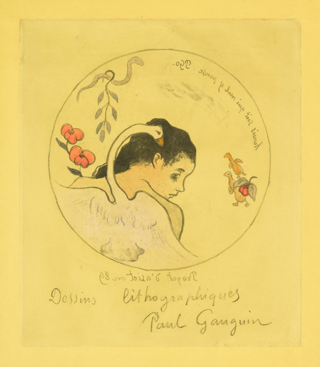 Design for a China Plate by Paul Gauguin