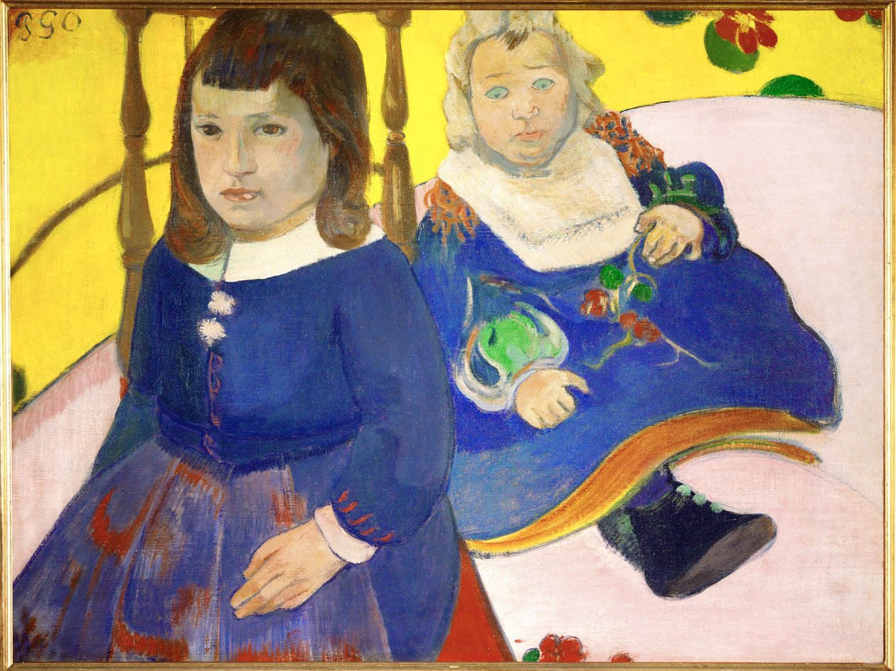 Two Children by Paul Gauguin