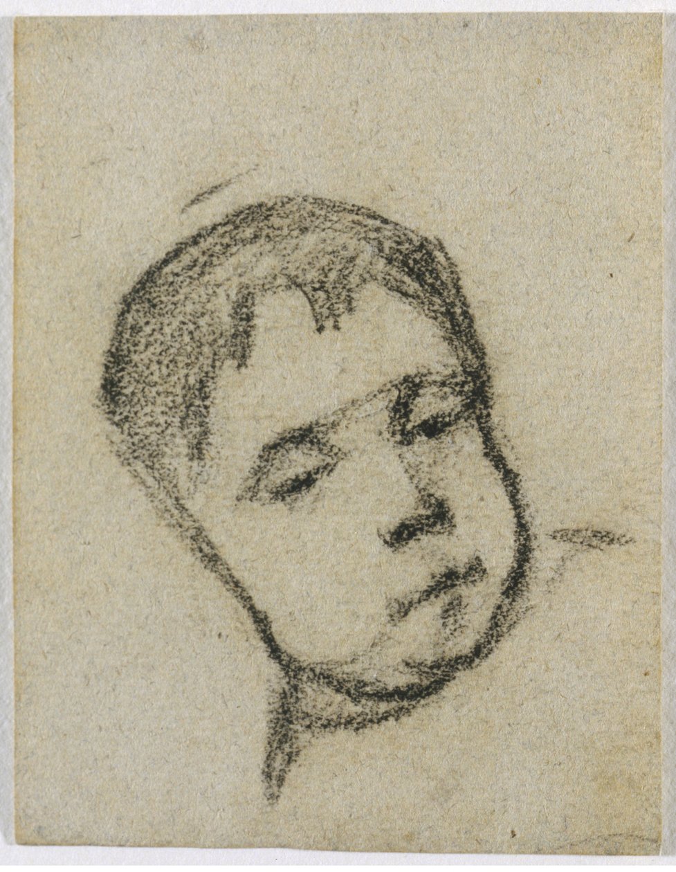 Emil Gauguin as a Child, Head on a Pillow, c. 1875-76 by Paul Gauguin