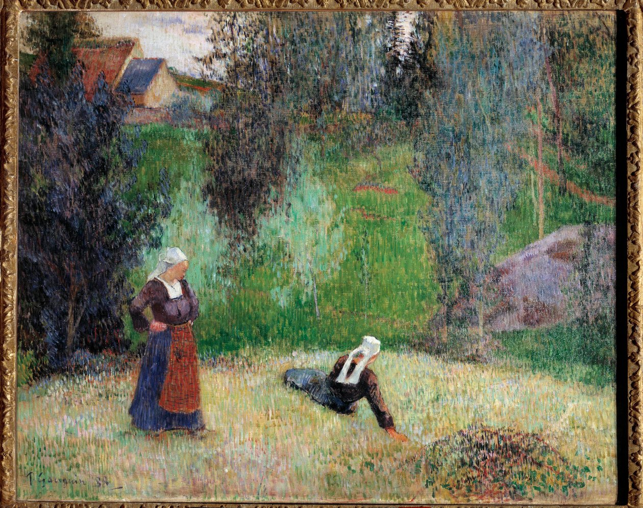 First Flowers of Brittany by Paul Gauguin