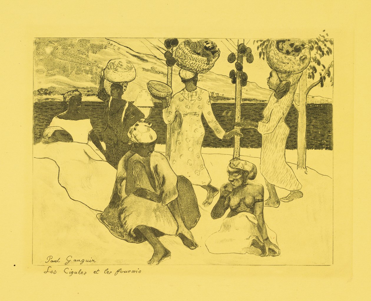 Grasshoppers and Ants: A Souvenir of Martinique by Paul Gauguin