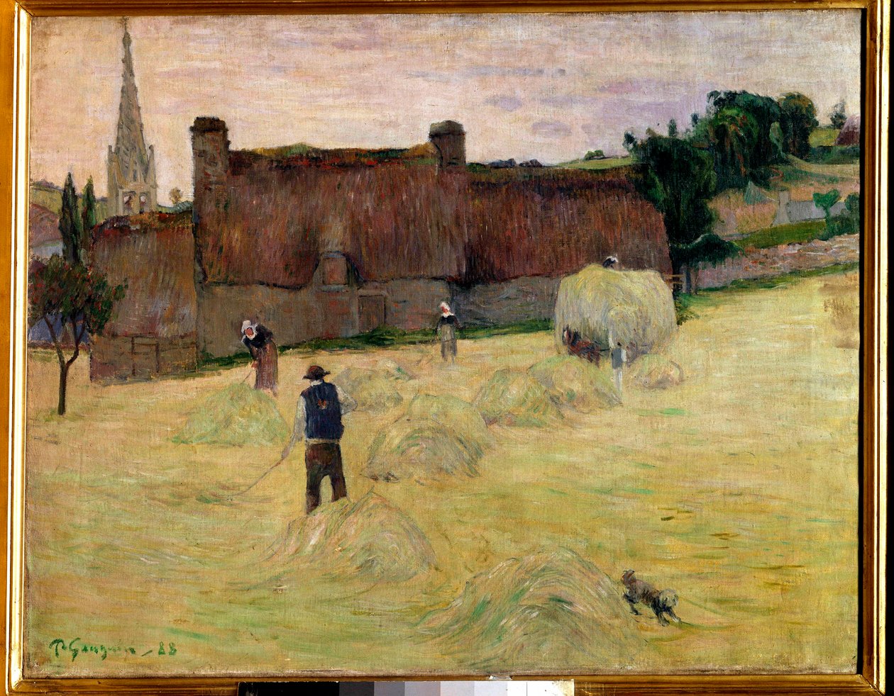 Hay in Brittany by Paul Gauguin