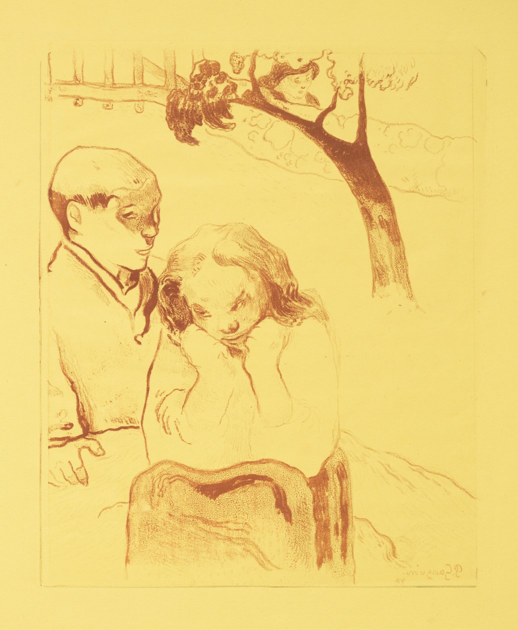 Human Misery by Paul Gauguin