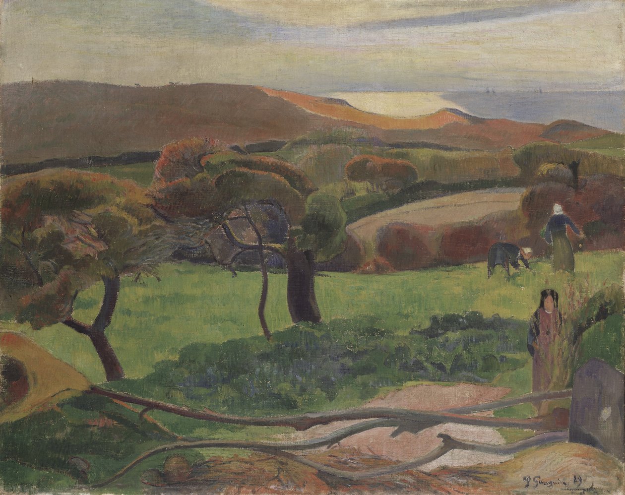 Landscape from Bretagne by Paul Gauguin