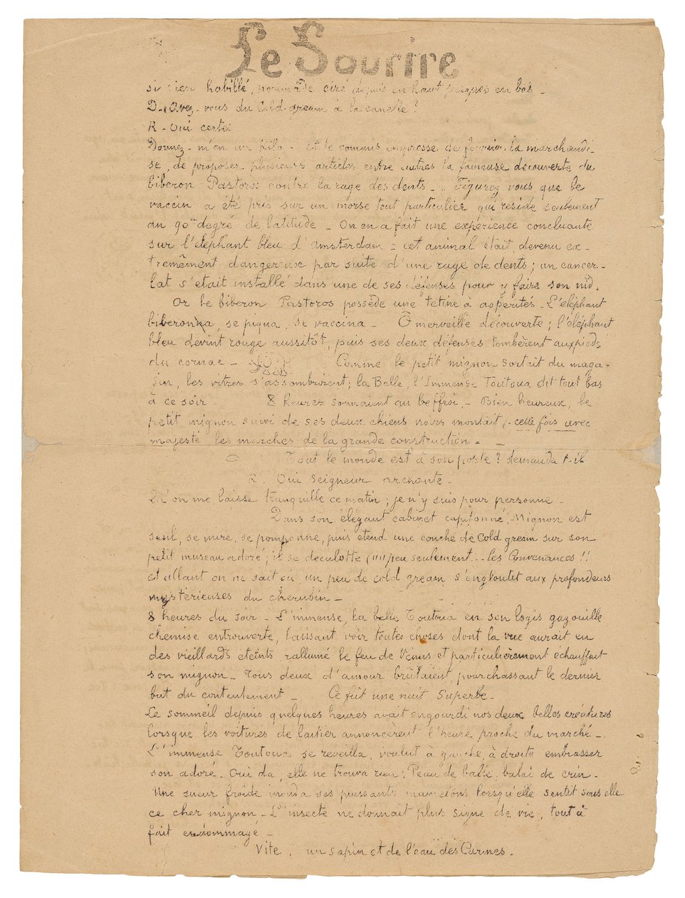 The Smile: Serious Journal, Sept. 19, 1899 by Paul Gauguin