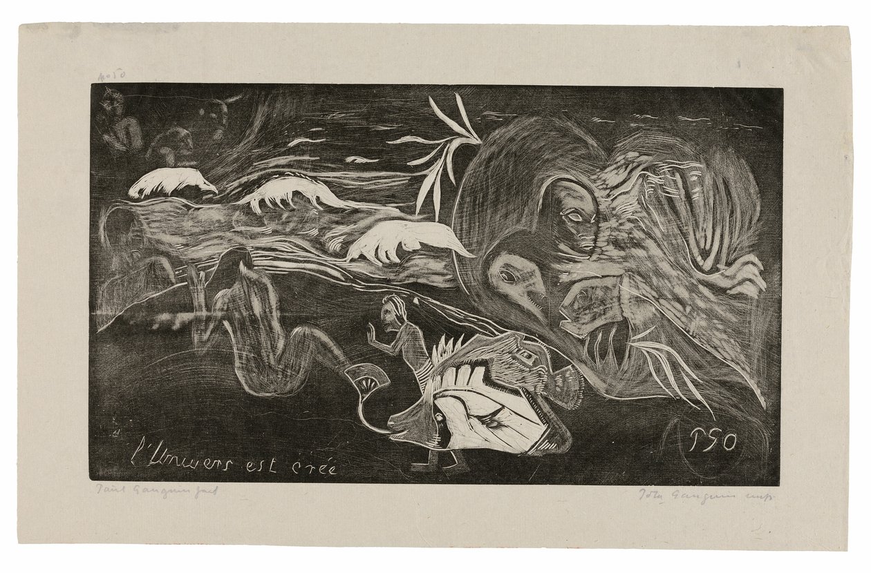 The Universe Is Being Created, from the Noa Noa Suite by Paul Gauguin