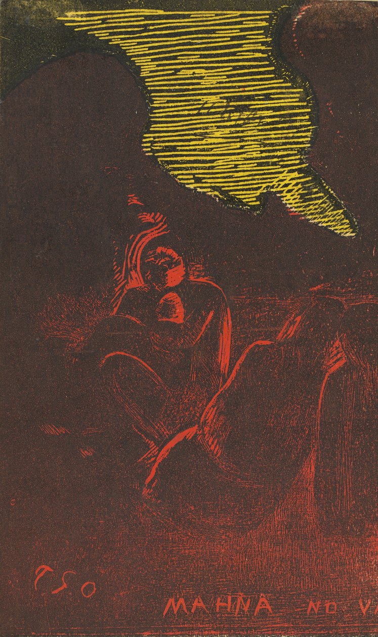 Mahna no Varua Ino The Demon Speaks [verso], 1894-1895 by Paul Gauguin