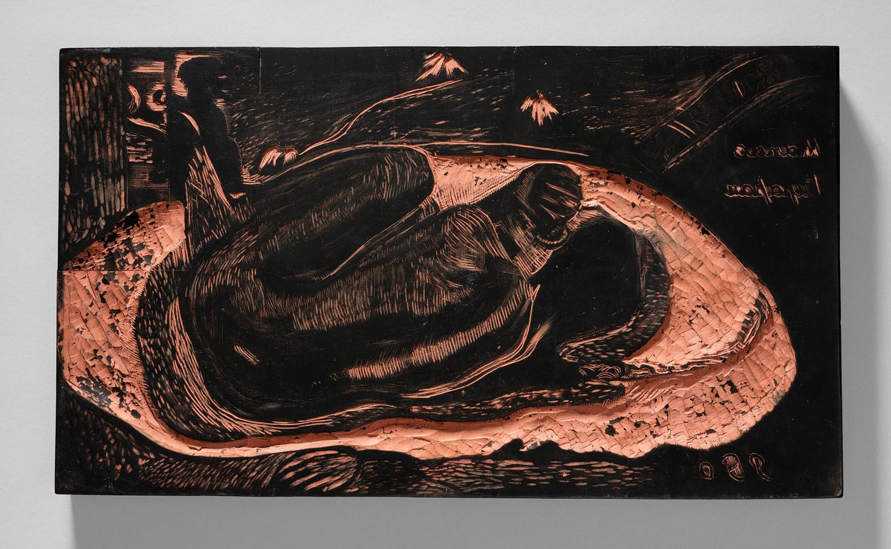 Manao tupapau (She Thinks of the Ghost or The Ghost Thinks of Her), from the Noa Noa Suite by Paul Gauguin