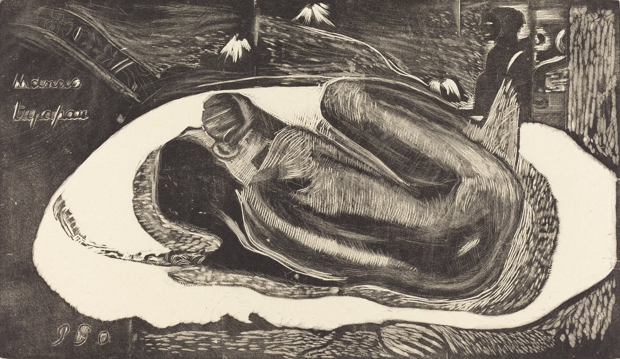 She is Haunted by a Spirit by Paul Gauguin