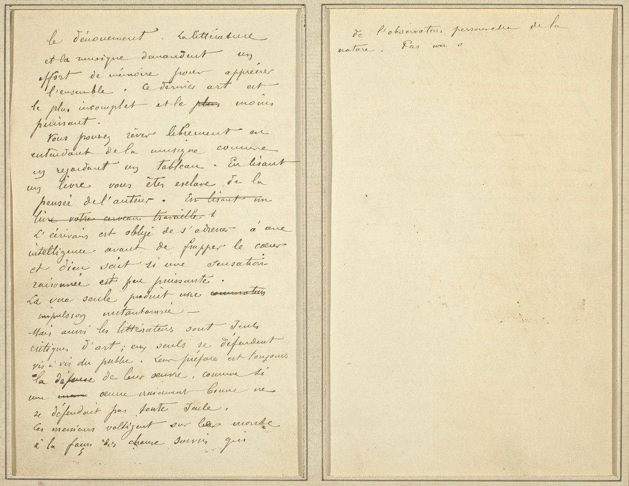 Manuscript Pages [verso] by Paul Gauguin