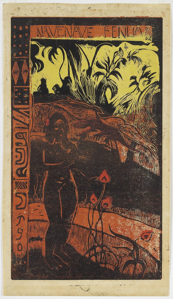 Nave Nave Fenua from the Noa Noa Series by Paul Gauguin