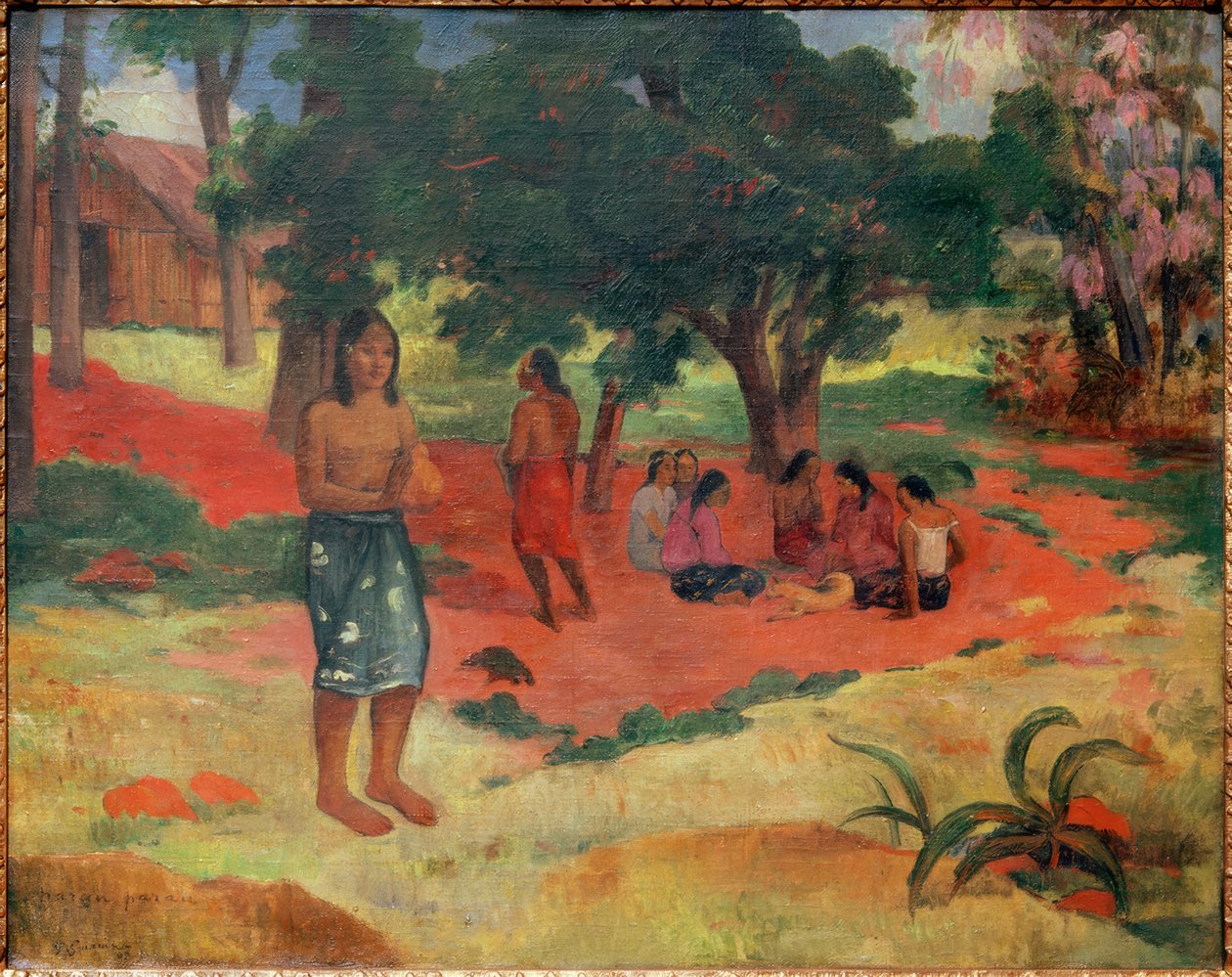 Parau parau (II) by Paul Gauguin: Premium art reproduction