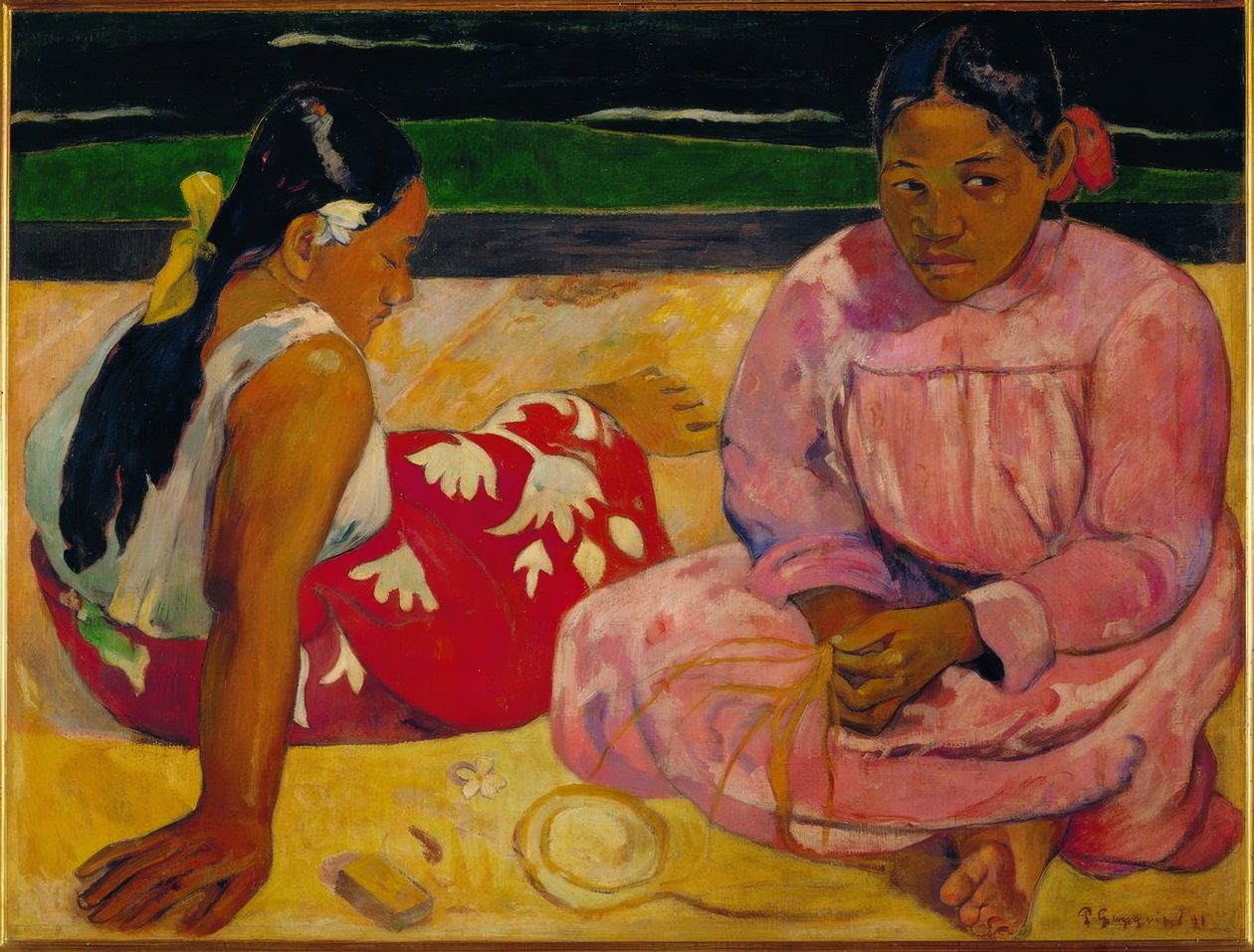 Tahitian Women on the Beach by Paul Gauguin