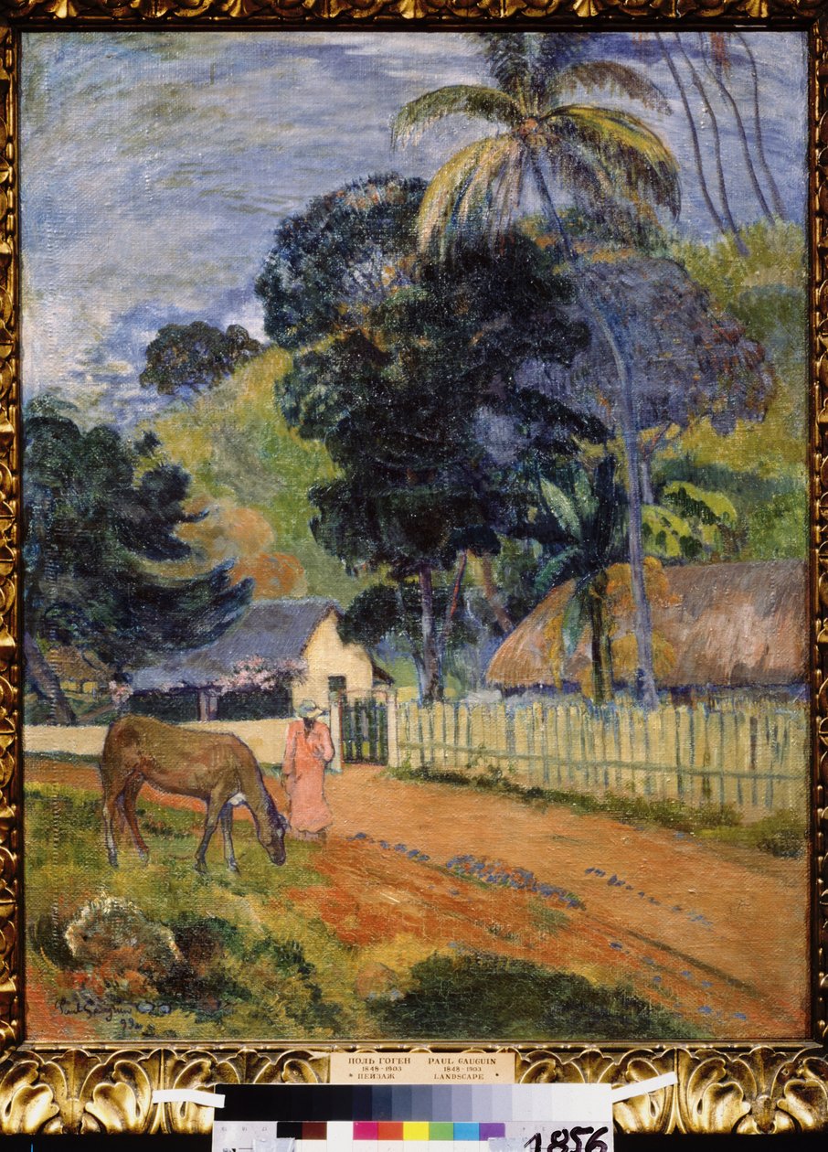 Landscape. A Horse on a Road by Paul Gauguin