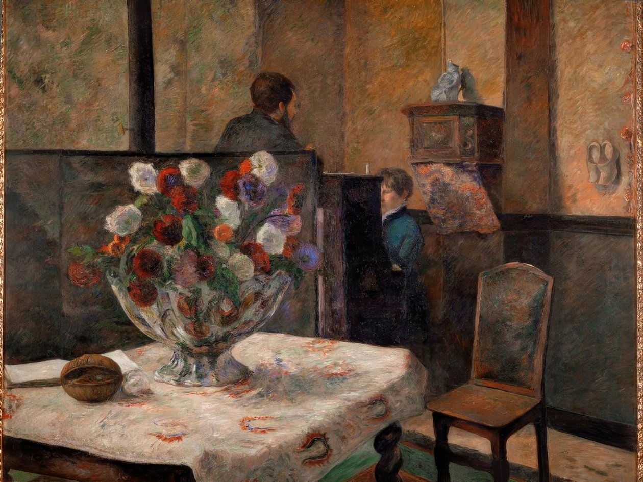 Still Life with Flowers by Paul Gauguin