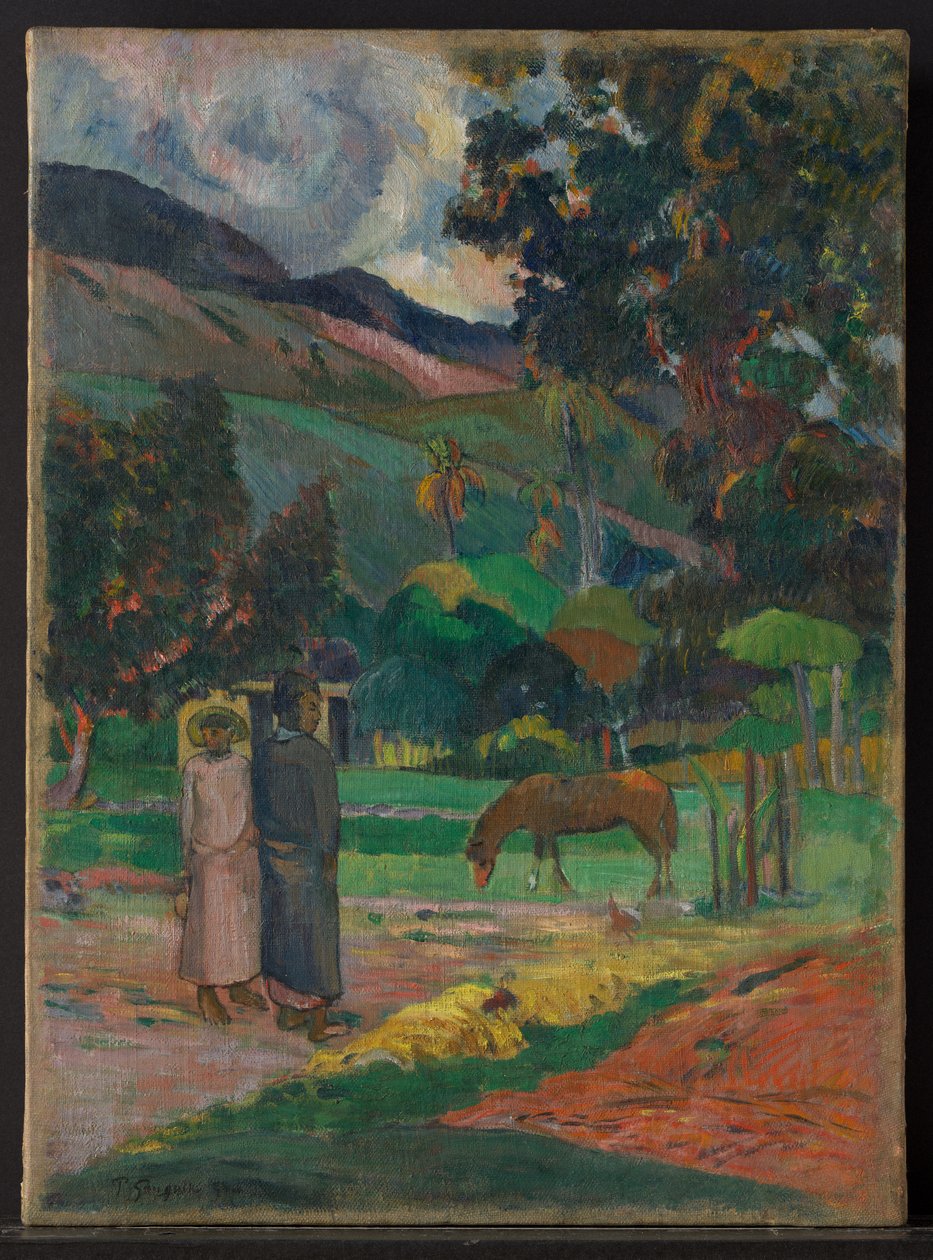 Tahitian Landscape by Paul Gauguin