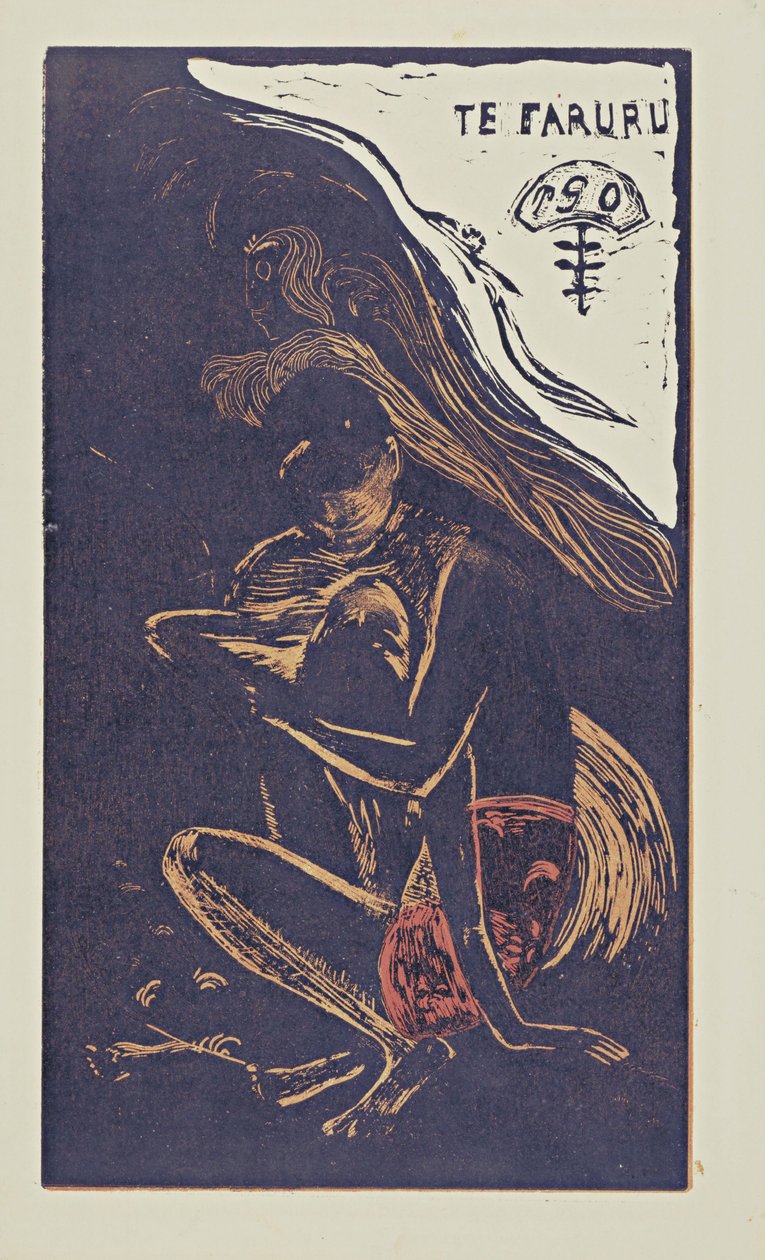Te Faruru Here We Make Love from the Series Noa Noa by Paul Gauguin
