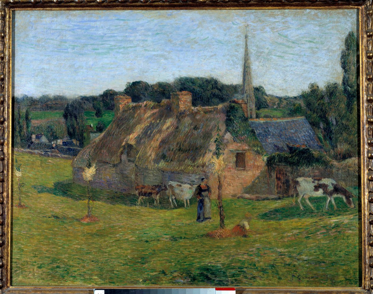 The Derout Lollichon Field and the Church of Pont Aven by Paul Gauguin