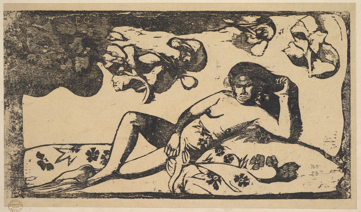 The Queen of Beauty - Langorous by Paul Gauguin