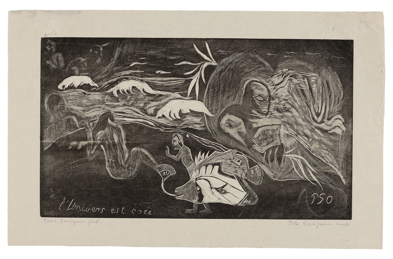 The Universe Is Being Created, from the Noa Noa Suite by Paul Gauguin