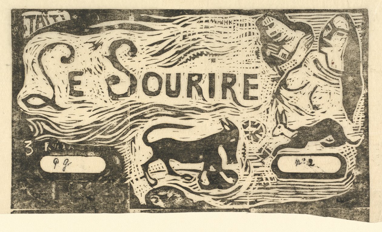 Title Page for "Le Sourire" by Paul Gauguin
