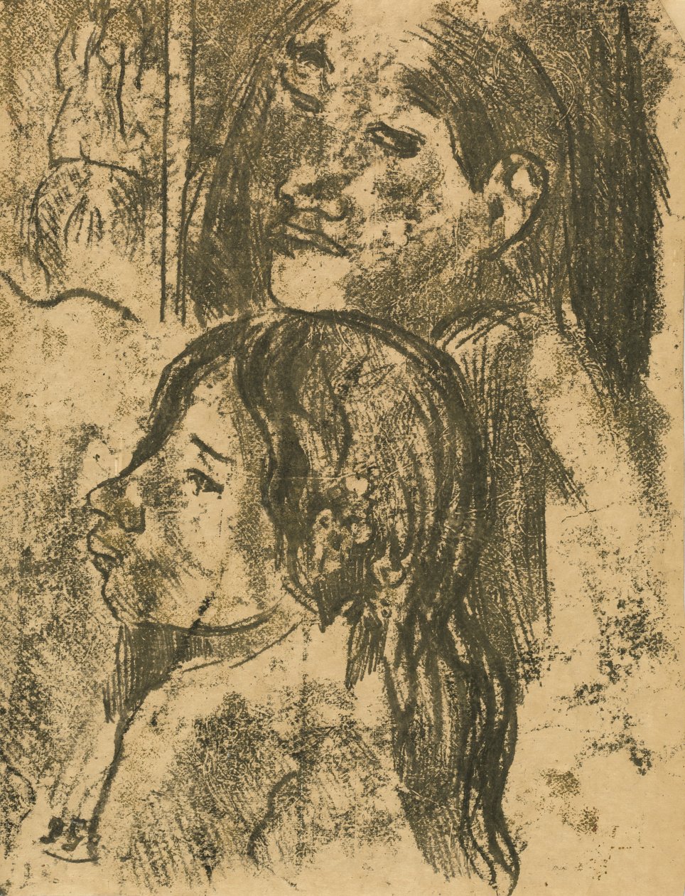 Two Marquesans by Paul Gauguin