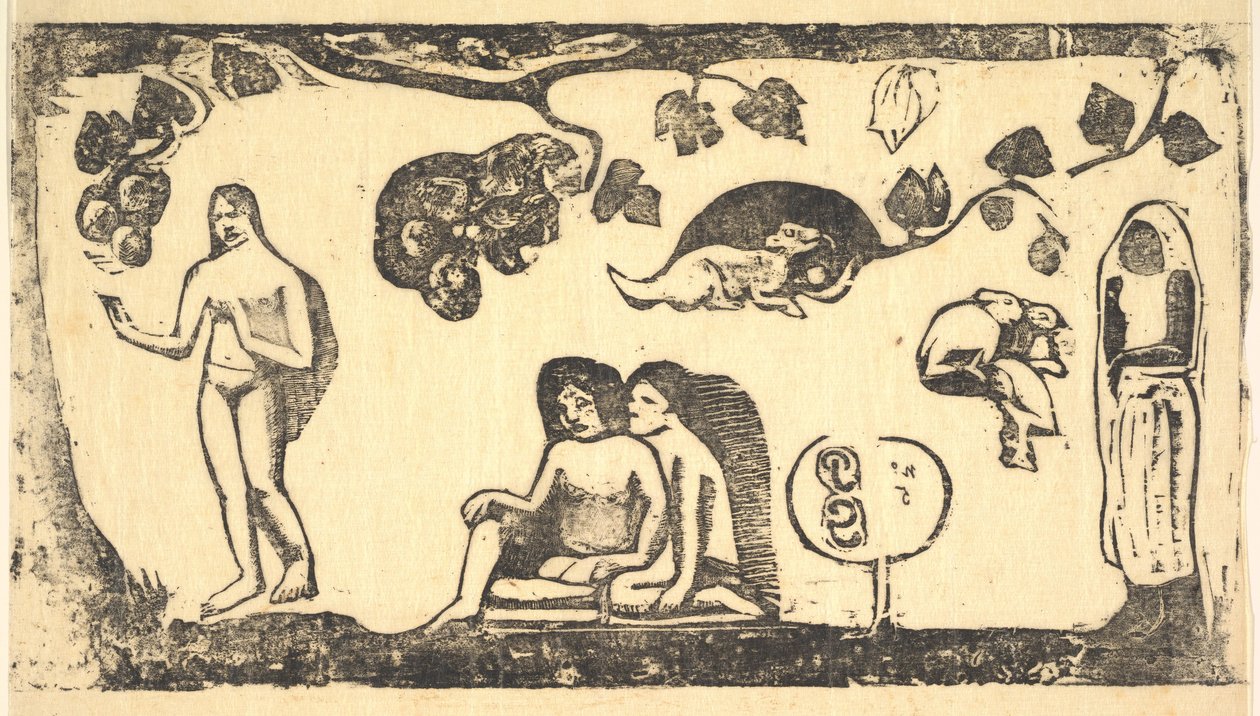 Women, Animals, and Foliage by Paul Gauguin