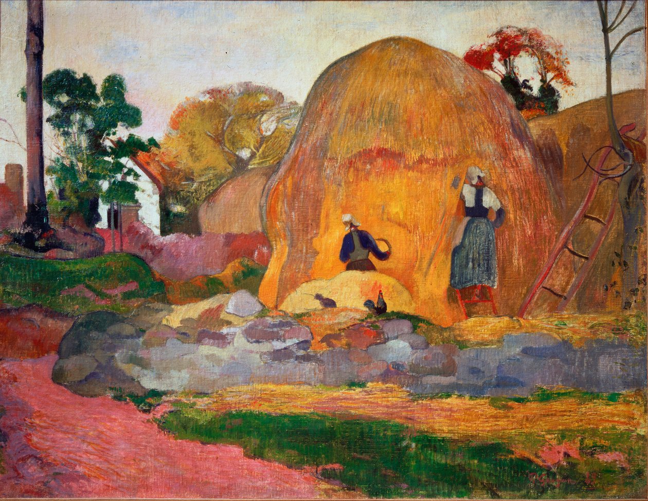 Yellow Haystacks, or Golden Harvest by Paul Gauguin
