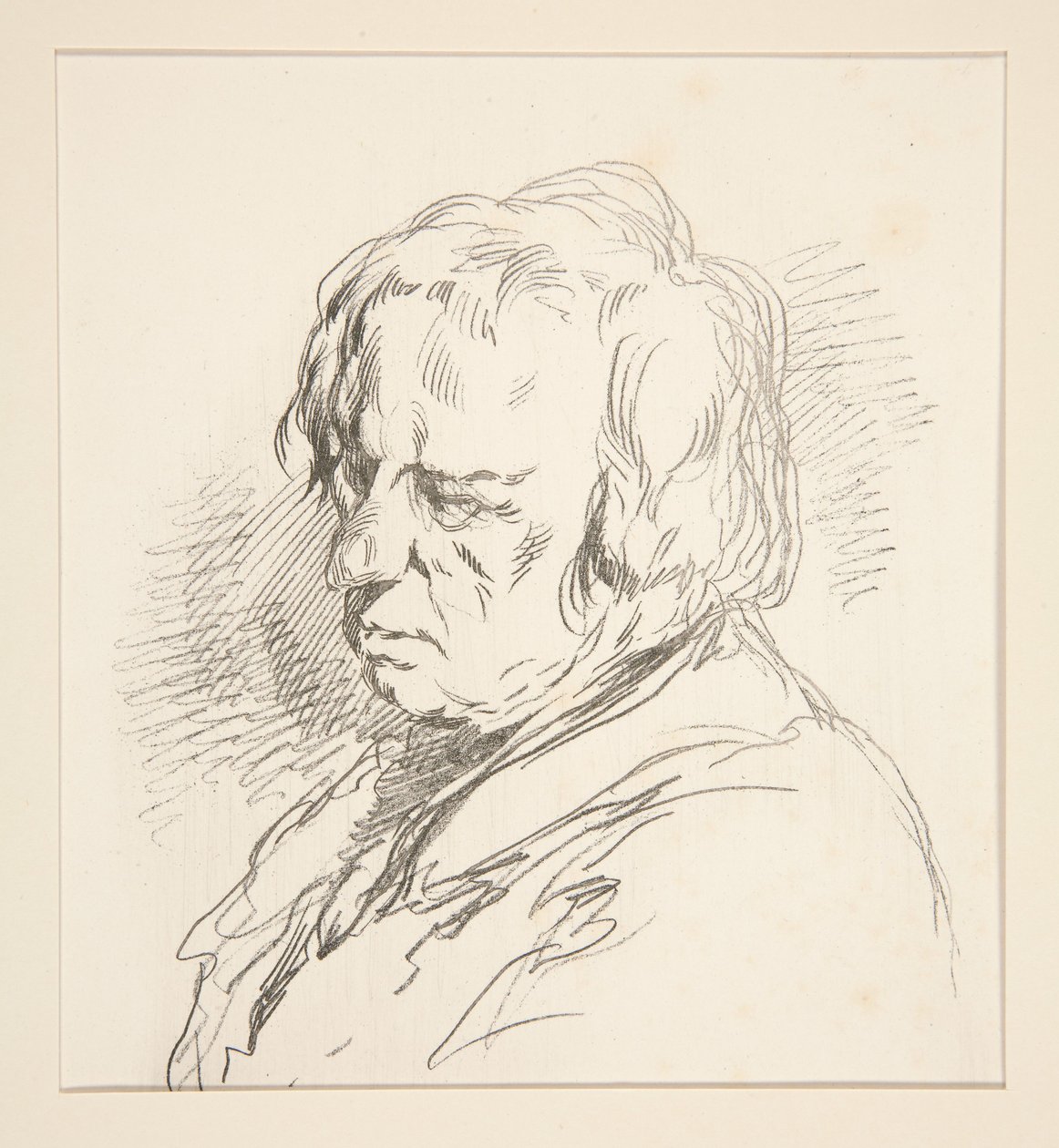 Bust of a Middle-Aged Man by Paul Gavarni
