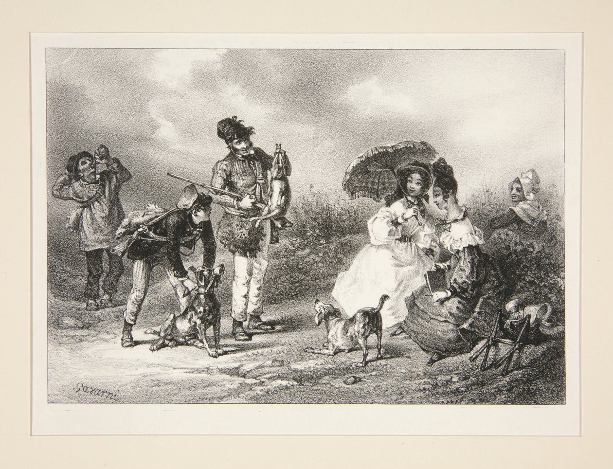 (THE HUNT.) by Paul Gavarni