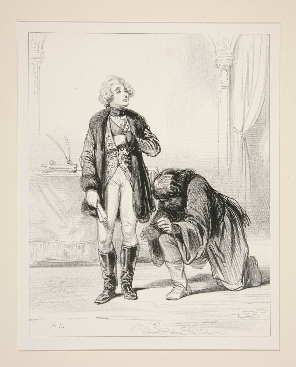 (The Prince) What Does This Man Want? by Paul Gavarni