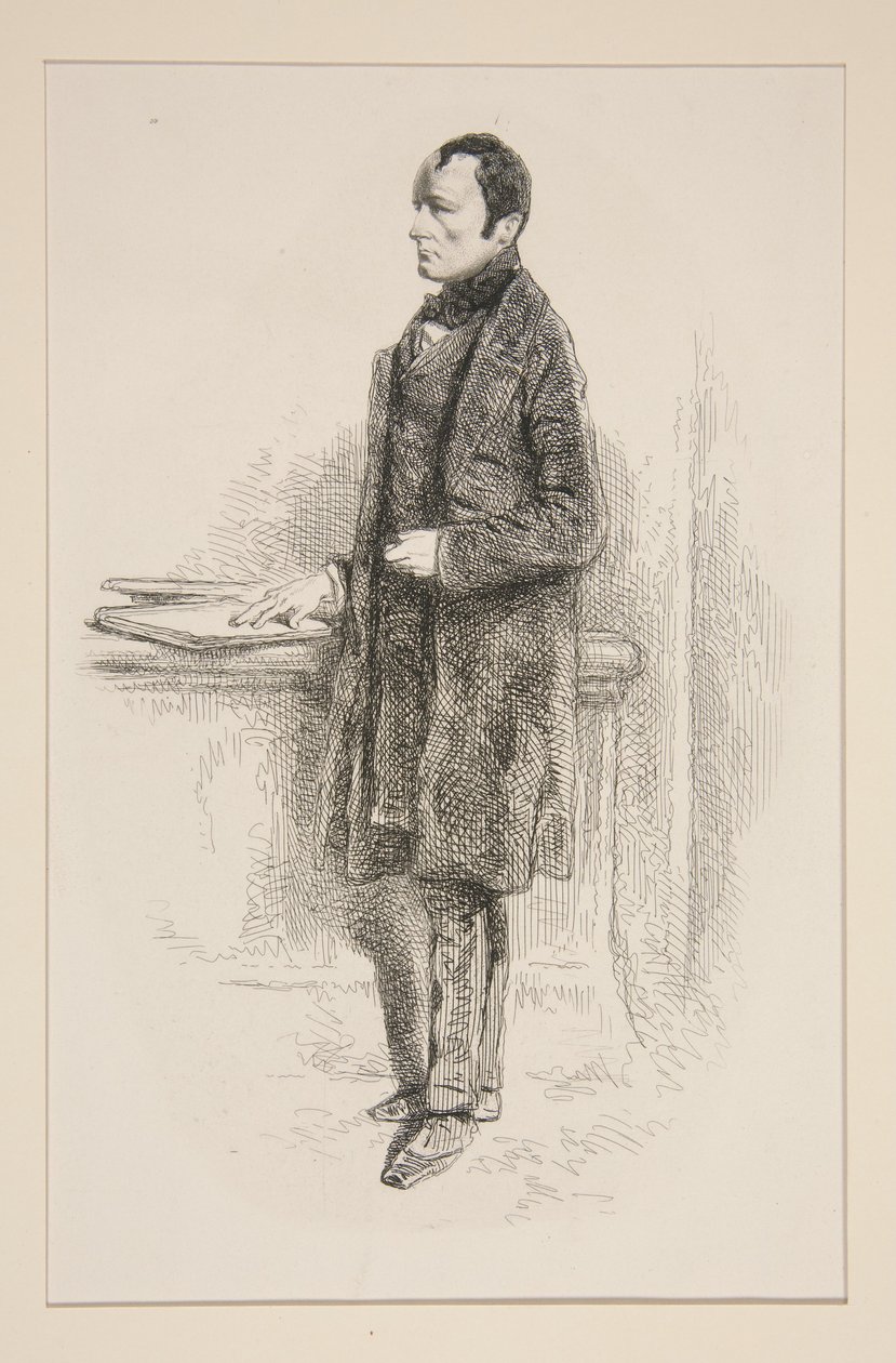 Paul Delaroche by Paul Gavarni