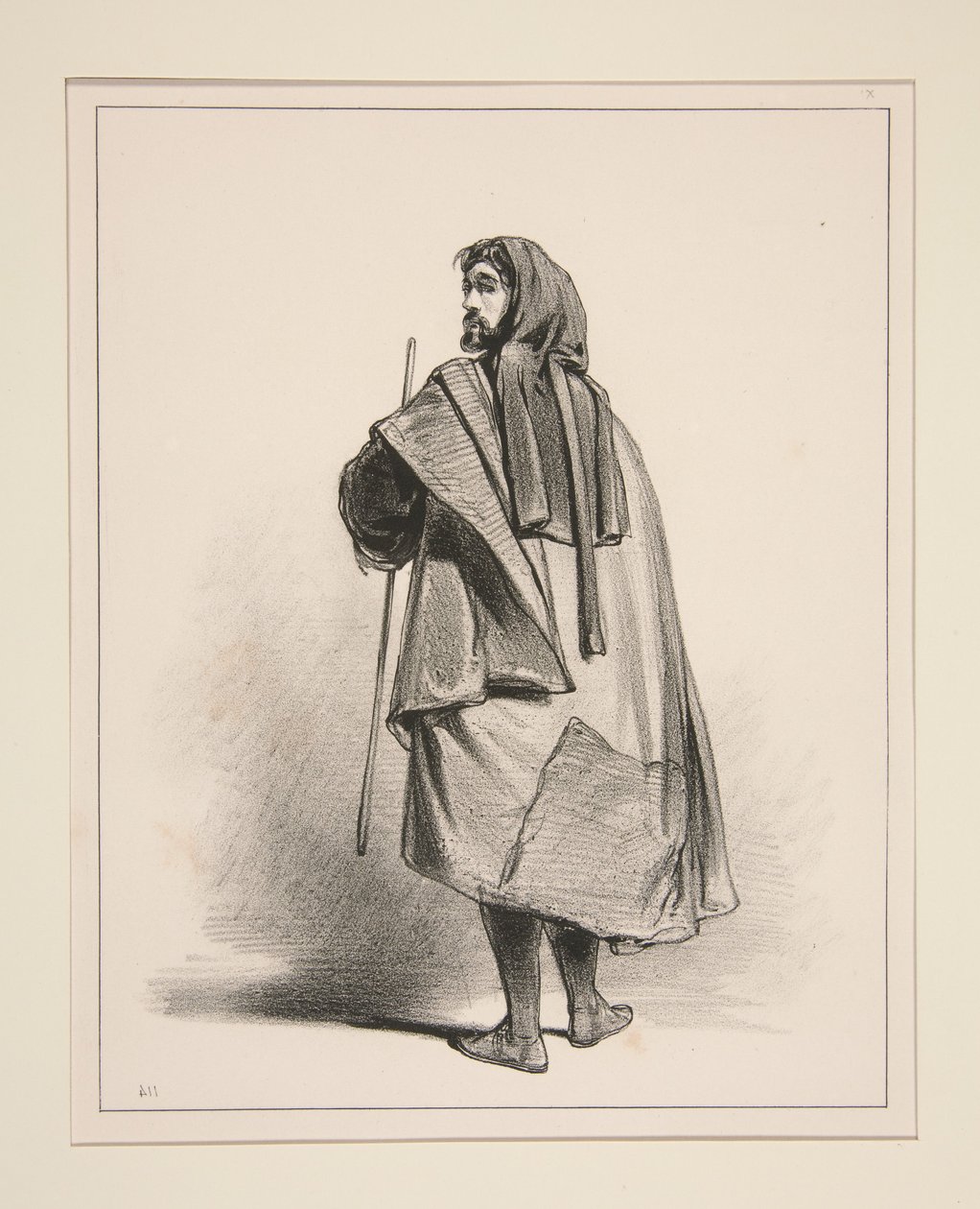 1300. Paris Merchant by Paul Gavarni