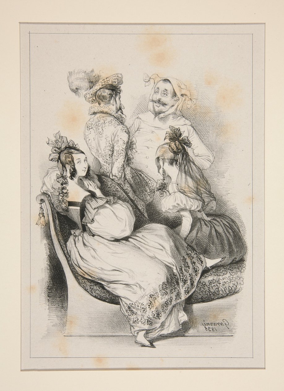At the Ball by Paul Gavarni