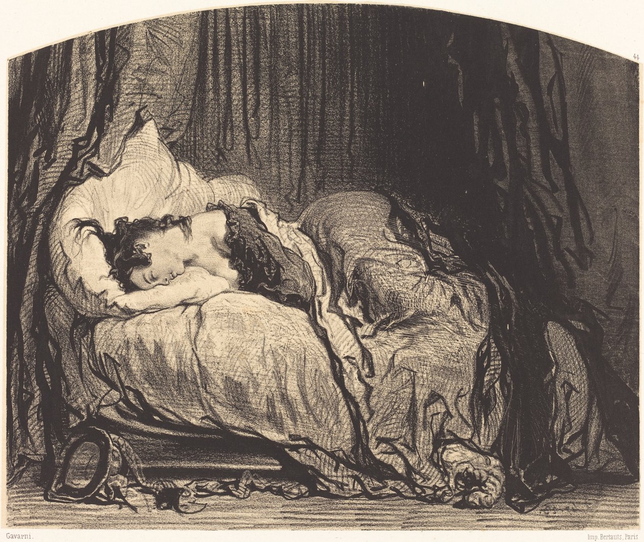 After the Pardon (She Will Be Forgiven Much Because She Danced Much) by Paul Gavarni