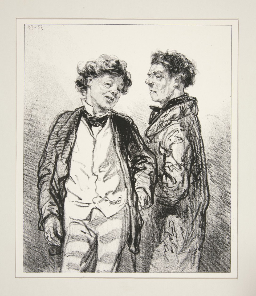 “Ah, my son-in-law, you are not afraid to send your wife away ... like that ...?” by Paul Gavarni