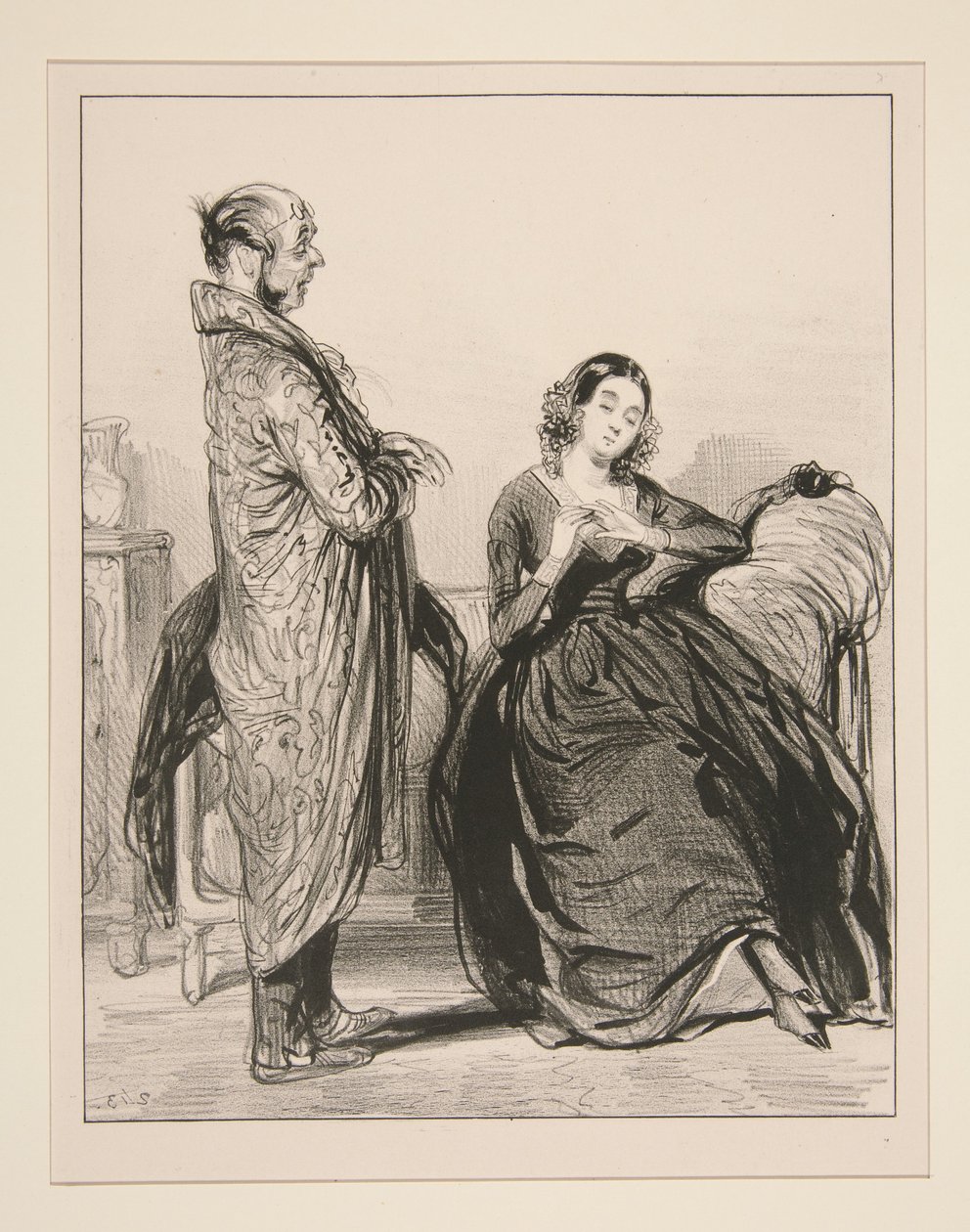 Go to the Opera Ball with Madame de Coquardeau, Go... by Paul Gavarni