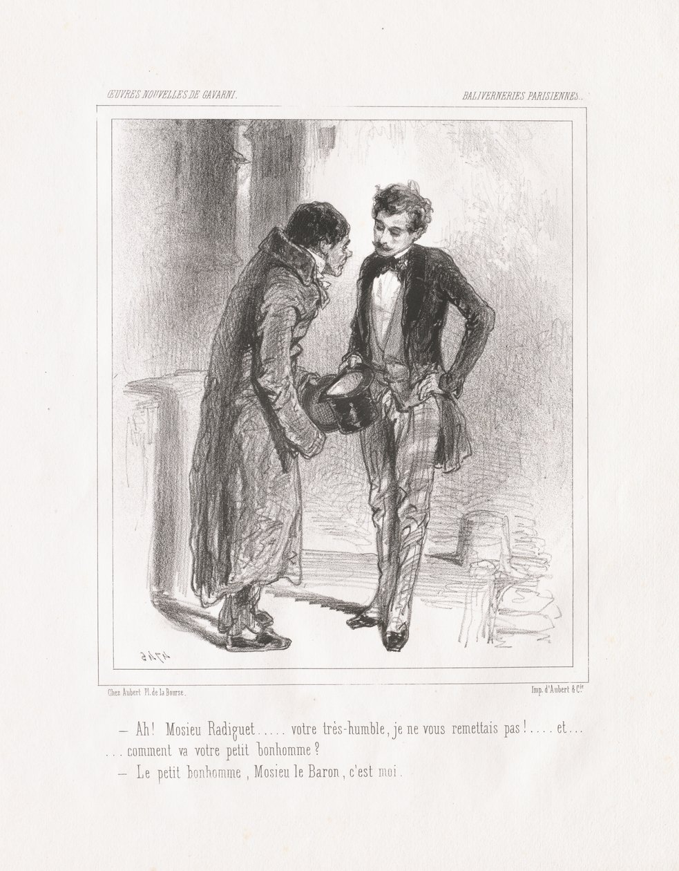 Baliverneries Parisiennes: Ah! Monsieur Radiguet by Paul Gavarni