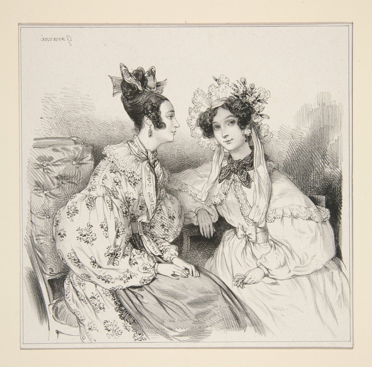 Conversation by Paul Gavarni