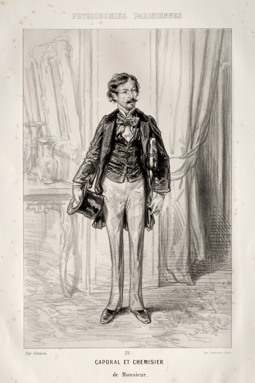 Corporal and Shirtmaker by Paul Gavarni
